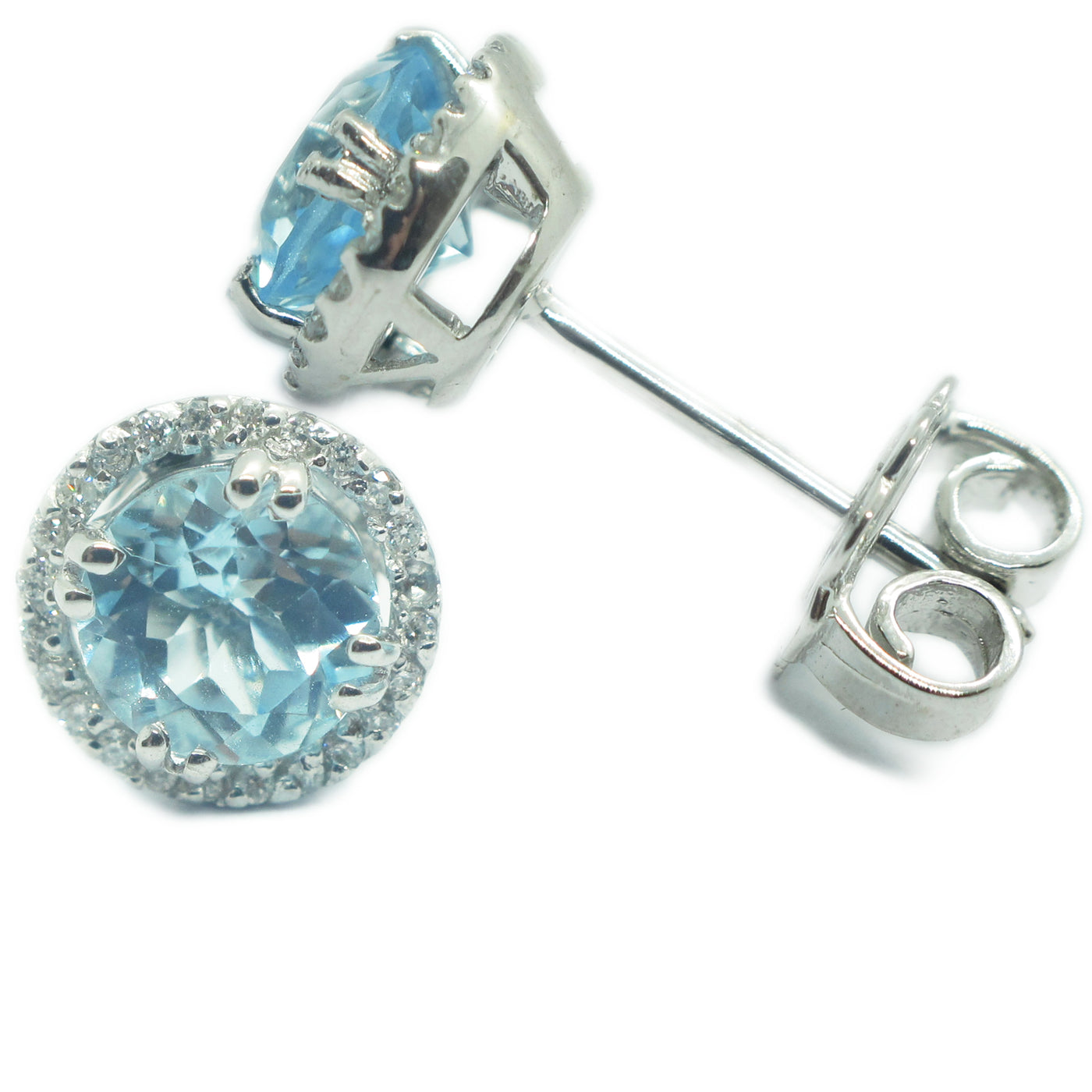 Ohrringe mit Topas und Diamanten - ERX999
