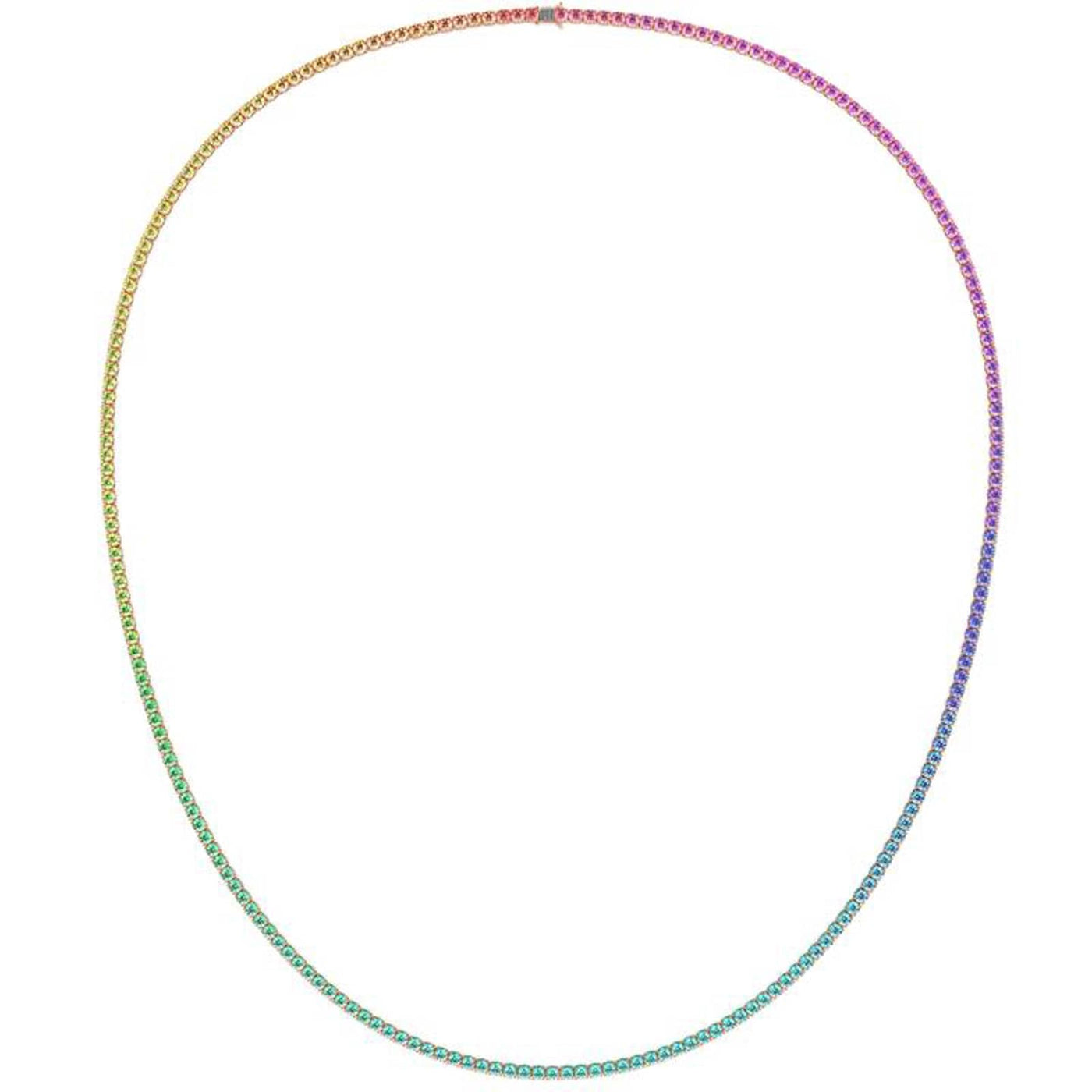 Tennis Halskette RoséGold Rainbow