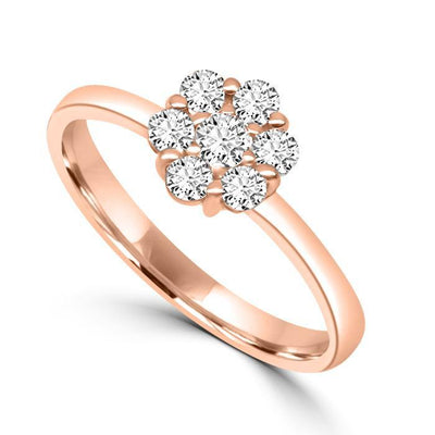 Solitär Ring  Diamant  Roségold R997