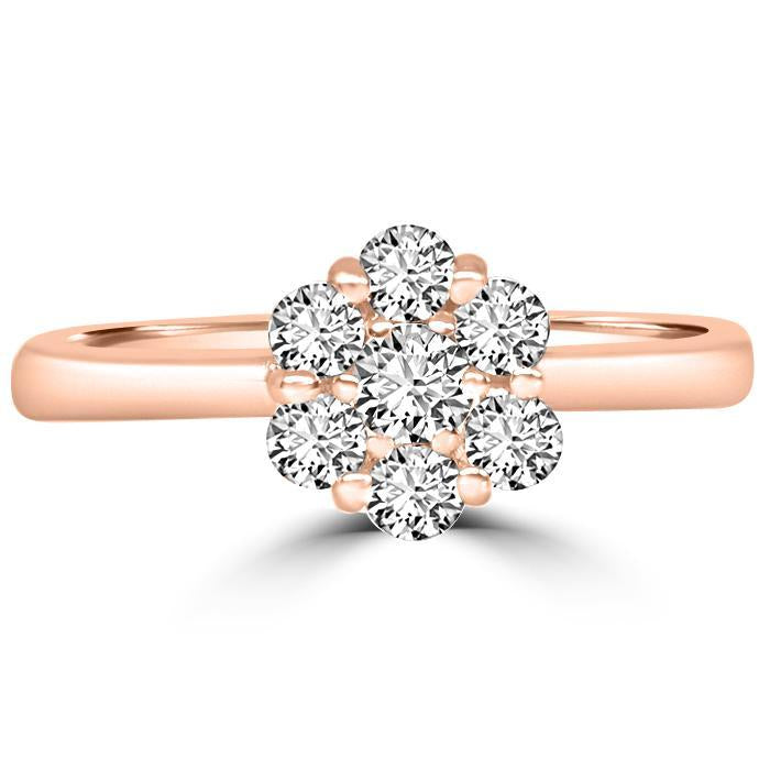 Solitär Ring  Diamant  Roségold R997