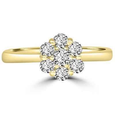 Solitär Ring  Diamant  Gelbgold R997