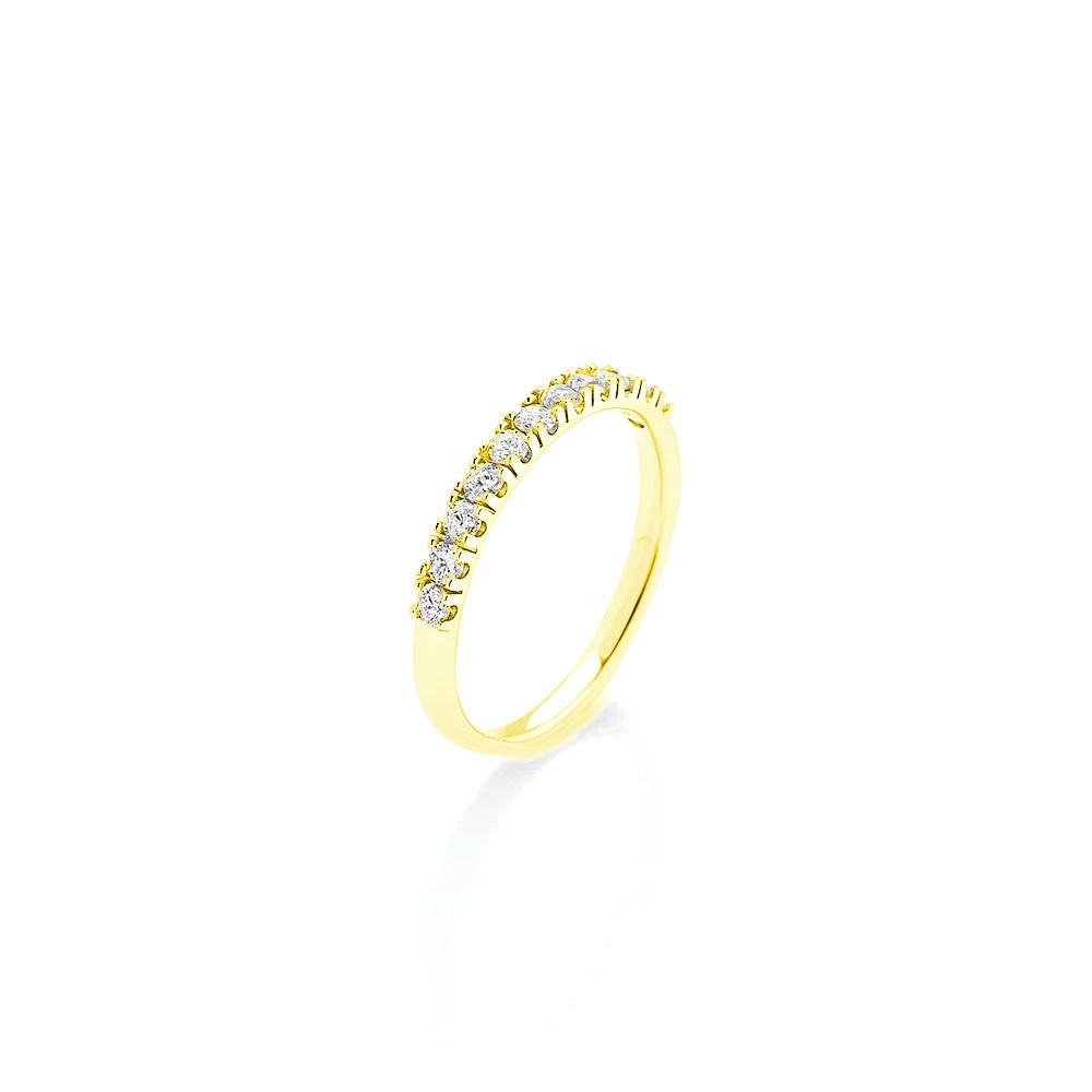 Halb Eternity Ring  Gelbgold mit Diamanten - VRT1