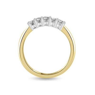 Halb Eternity Ring  Ring Gelbgold R106