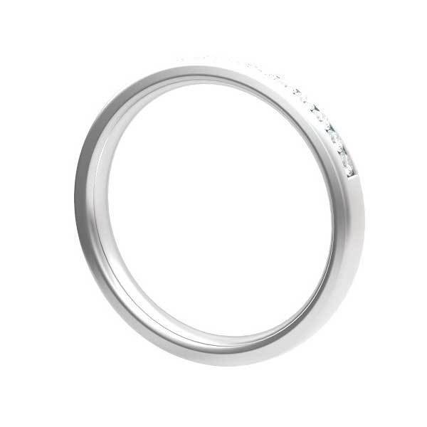 Halb Eternity Ring Diamant Ring Weißgold - R227