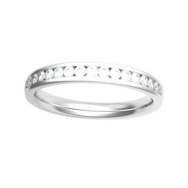 Halb Eternity Ring Diamant Ring Platin - R227