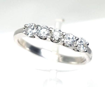 Halb Eternity Ring  Diamant Weißgold  Rb034