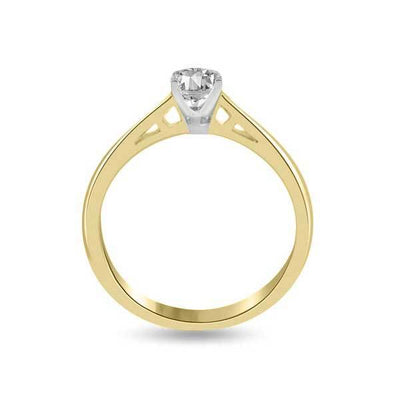 Solitär Ring Diamant  Gelbgold R113