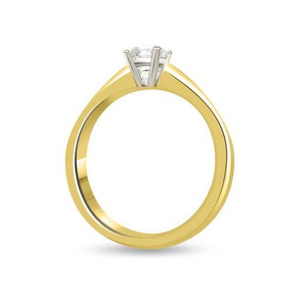 Solitär Ring Diamant  Gelbgold R118