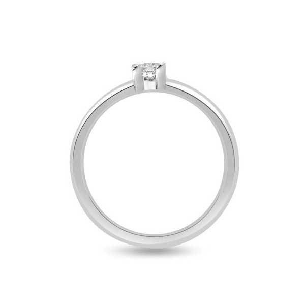 Solitär Ring Diamant  Weißgold R141