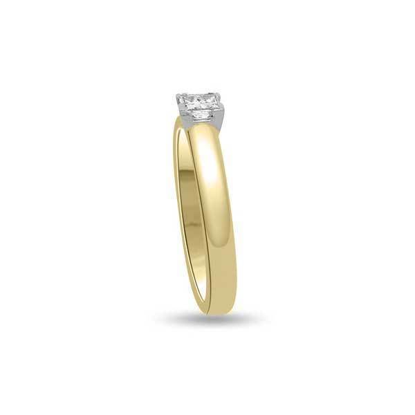 Solitär Ring Diamant  Gelbgold R141