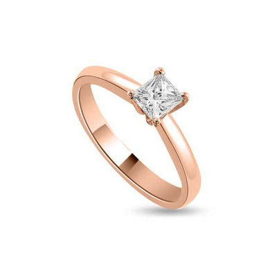 Solitär Ring Diamant  Roségold R156