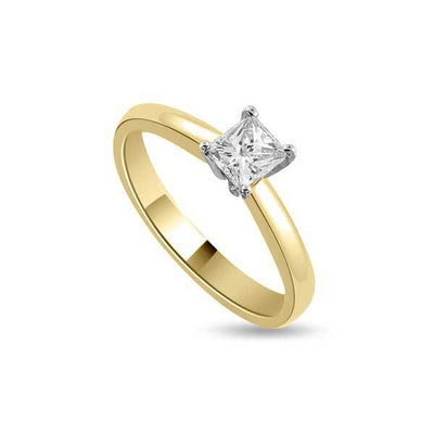 Solitär Ring Diamant  Gelbgold R156