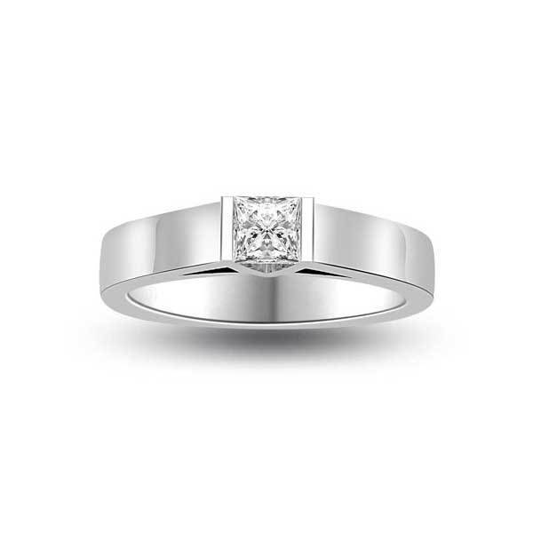 Solitär Ring Diamant  Weißgold R172