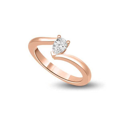 Solitär Ring Diamant  Roségold R176