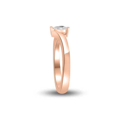 Solitär Ring Diamant  Roségold R176