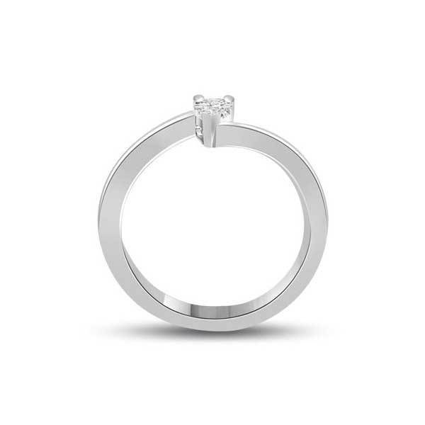 Solitär Ring   Diamant    Platin  R176