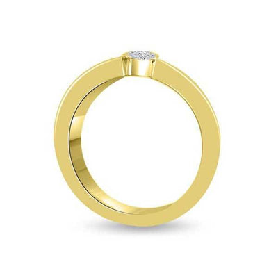 Solitär Diamant Ring Gelbgold - R197
