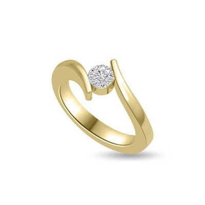 Solitär Ring Diamant  Gelbgold R208