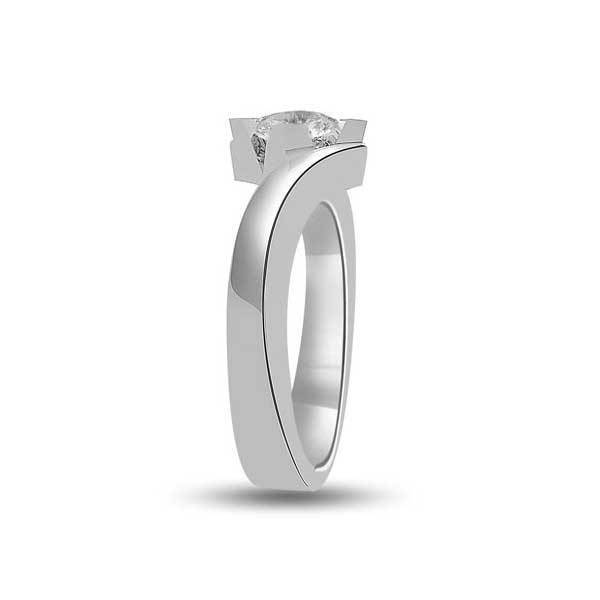Solitär Ring Diamant  Weißgold R216