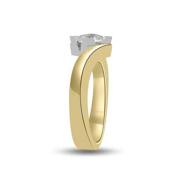 Solitär Ring Diamant  Gelbgold R216