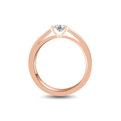 Solitär Ring Diamant  Roségold R223