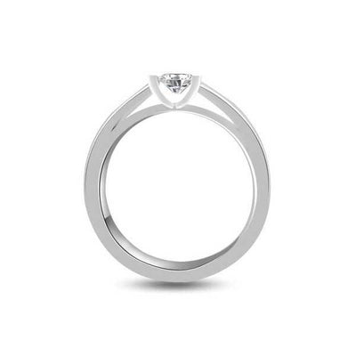 Solitär Ring   Diamant    Platin  R223