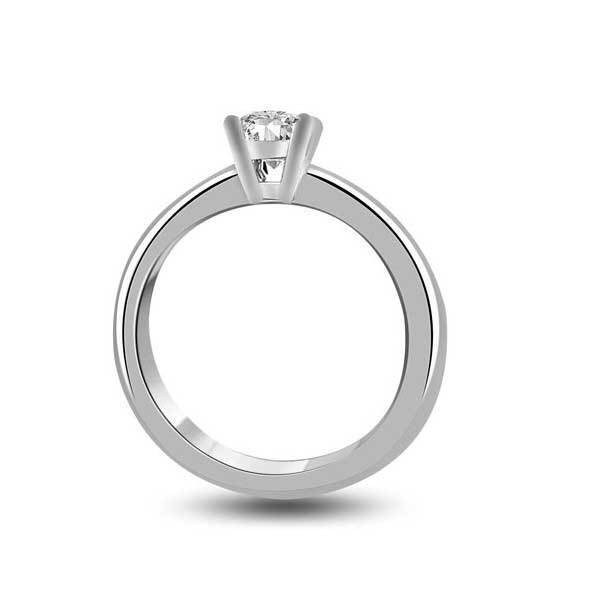 Solitär Ring Diamant  Weißgold R248