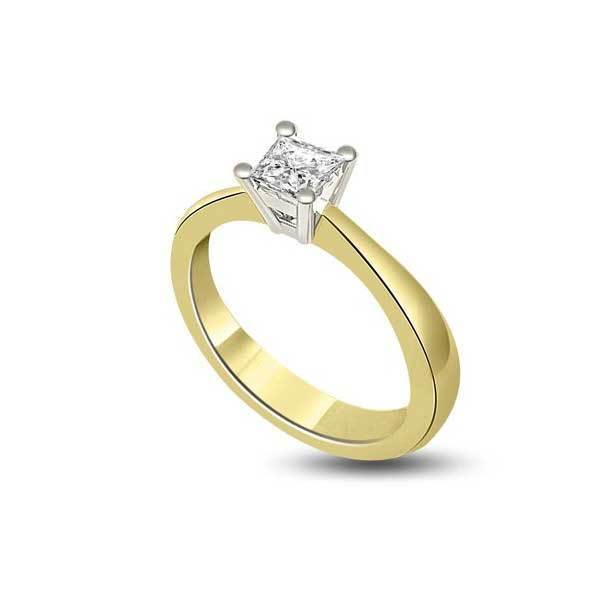 Solitär Ring Diamant  Gelbgold R248