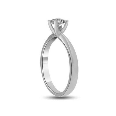 Solitär Ring   Diamant    Platin  R258