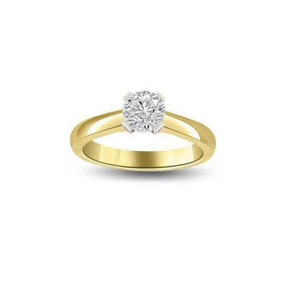Solitär Ring Diamant  Gelbgold R263