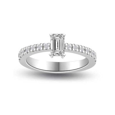 Solitär Ring   Diamant    Platin  R174