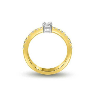 Solitär Ring Diamant  Gelbgold R174