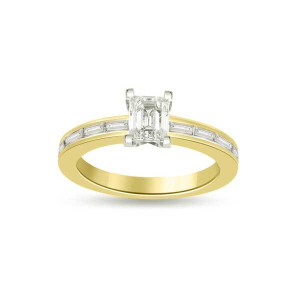 Solitär Ring Diamant  Gelbgold R187