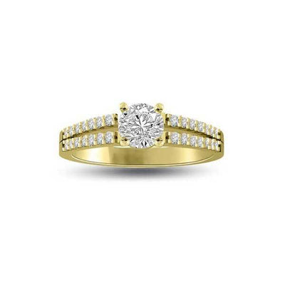 Solitär Ring Diamant  Gelbgold R281