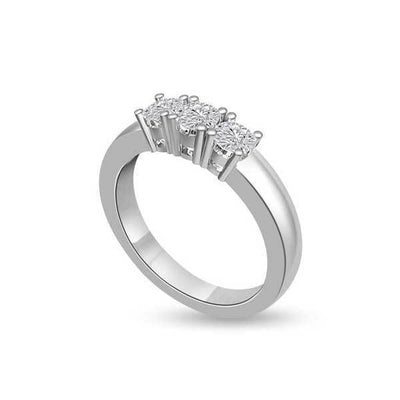 Trilogie Diamant Ring Platin  R104