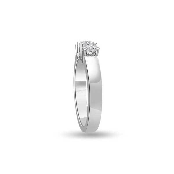 Trilogie Diamant Ring Weißgold R104