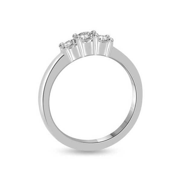 Trilogie Diamant Ring Weißgold R108