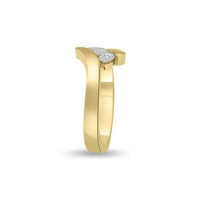 Trilogie Diamant Ring Gelbgold - R111