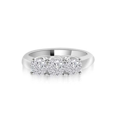 Trilogie Diamant Ring   Platin  R120