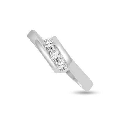 Trilogie Diamant Ring   Platin  R161