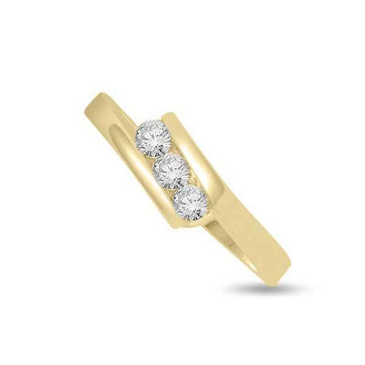 Trilogie Diamant Ring   Gelbgold R161