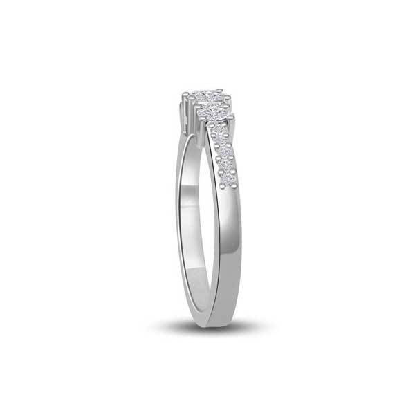 Trilogie Diamant Ring   Platin  R235