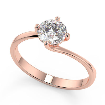 Solitär Ring Diamant  RoséGold R998