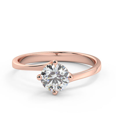 Solitär Ring Diamant  RoséGold R998