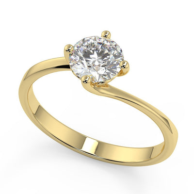 Solitär Ring   Diamant   Gelbgold R998